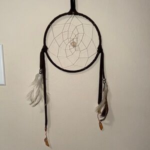 Elegant Brown and White Dreamcatcher 28” Long
